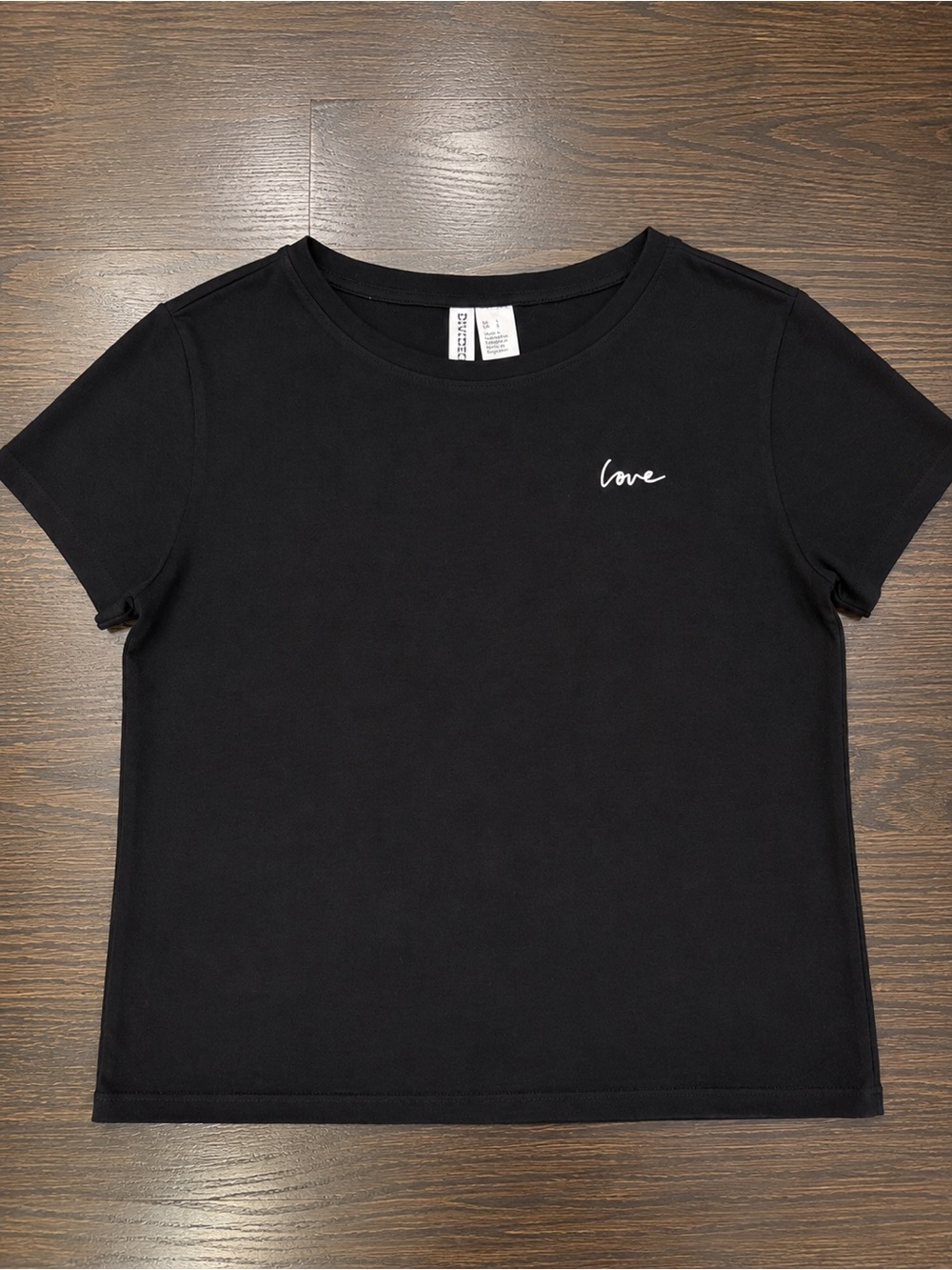 Divided by H&M Women’s Black 'Love' Crewneck Tee